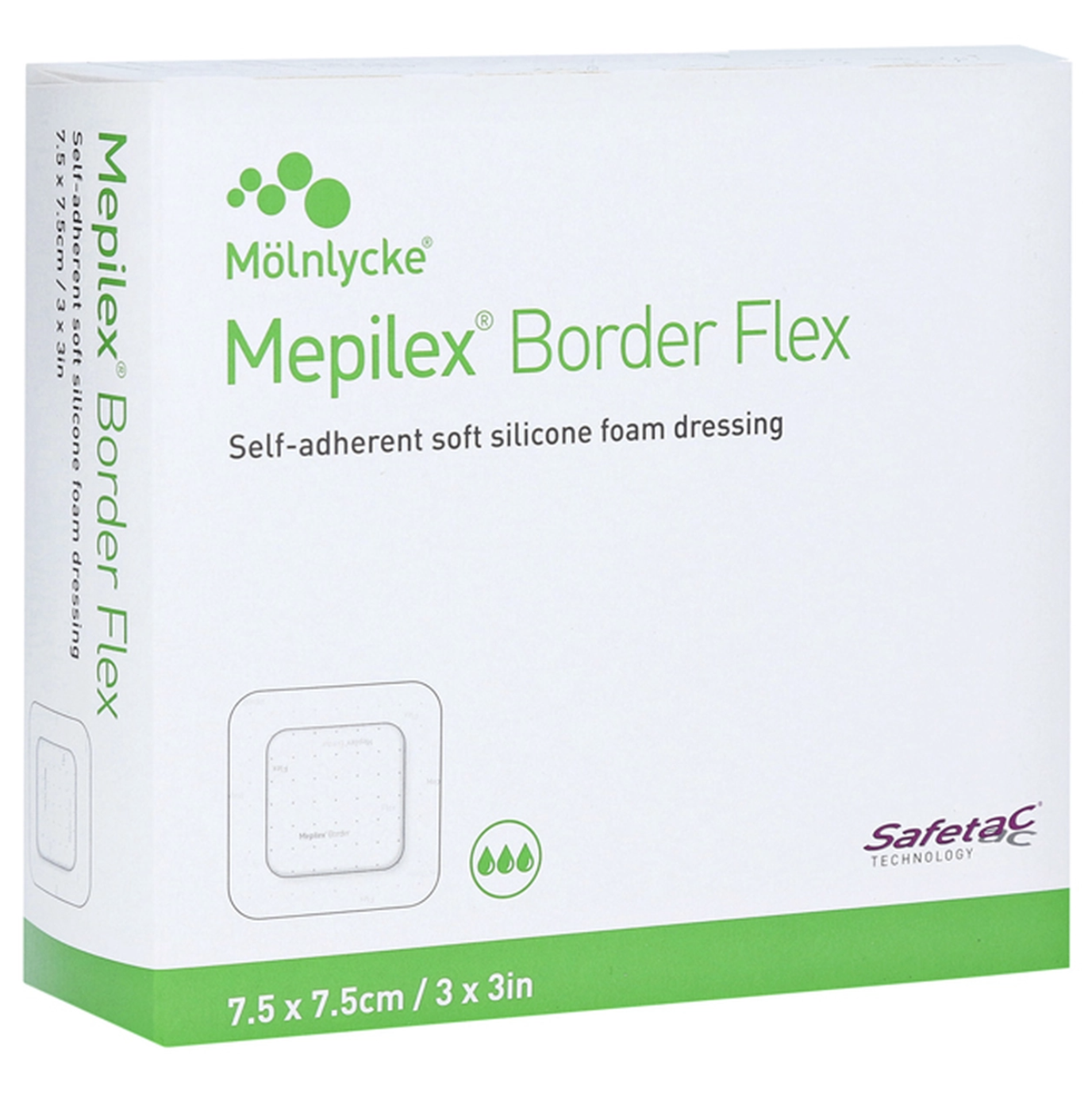 Mepilex Border Flex - 3'' x 3''