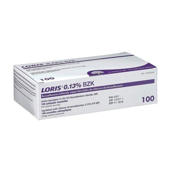 Loris BZK Wipes (Box of 100)