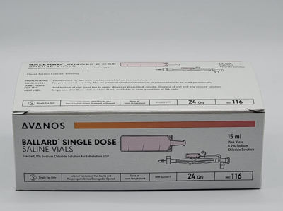 Single Dose Saline Vial - 15ml (Box of 24)