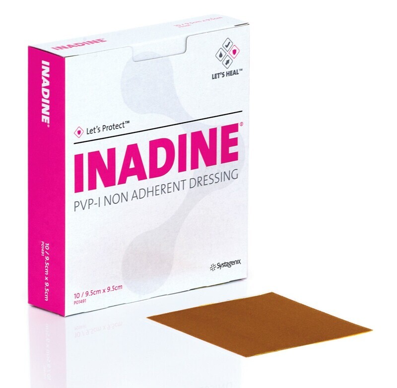 Inadine Non-Adherant Dressing PVP-I