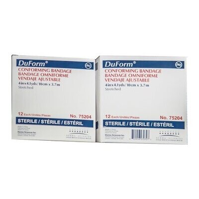 Sterile Conforming Bandage Roll - 4'' (Package of 12)