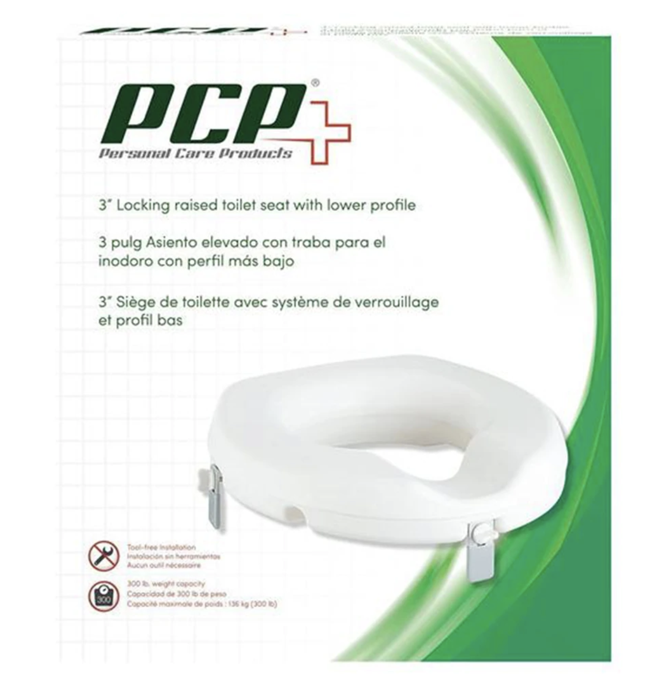 3&quot; Raised Toilet Seat (Universal Toilet Size)
