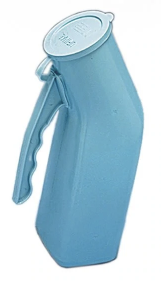Blue Male Urinal