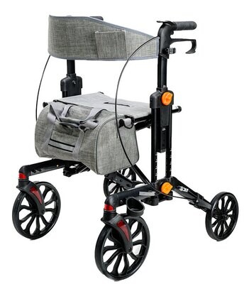 Stride Adjustable Rollator Walker - Black
