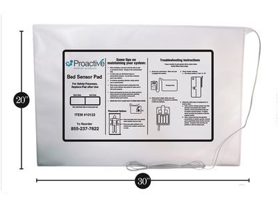 Protekt Patient Sensor Bed Pad (For Bed Alarm) - 20&quot; x 30&quot;