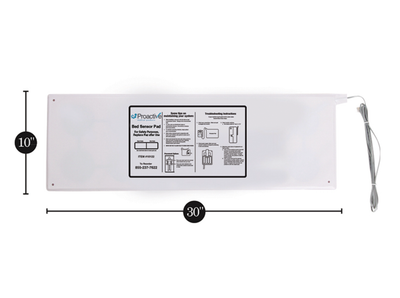 Protekt Patient Sensor Bed Pad (For Bed Alarm) - 10&quot; x 30&quot;