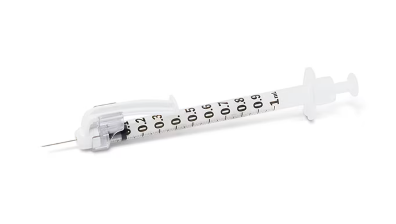Tuberculin Needle &amp; Syringe 27g x 0.5&quot; (1ml)