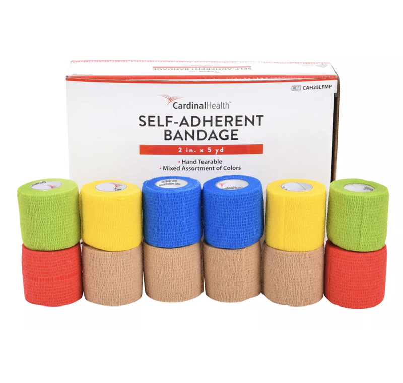 Self-Adherent Cohesive Bandage Latex-Free - 2&quot; (Vet Wrap)