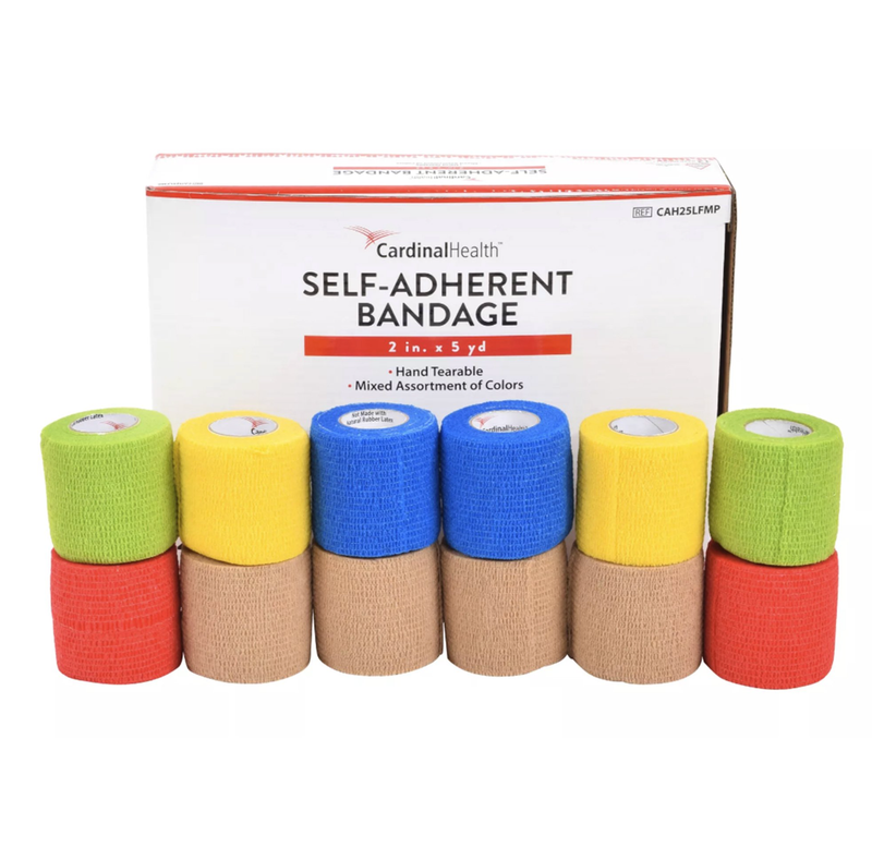 Self-Adherent Cohesive Bandage Latex-Free - 1&quot; (Vet Wrap)