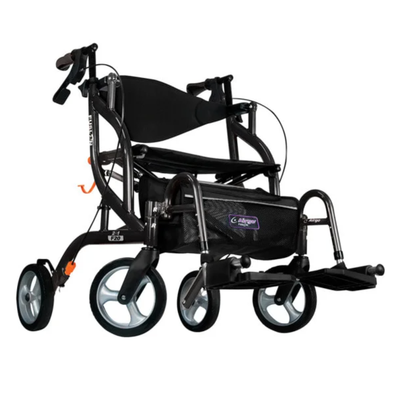 Airgo Fusion Transport Chair / Walker - Black