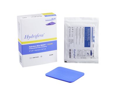 Hydrofera Blue Foam Ready-Transfer Antibacterial Dressing 4 x 5"
