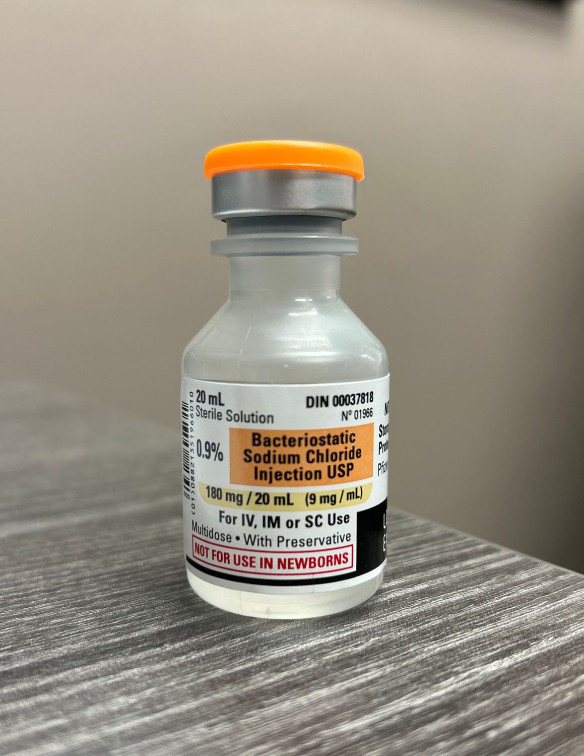 Bacteriostatic Sodium Chloride (Saline) for Injection - 20ml