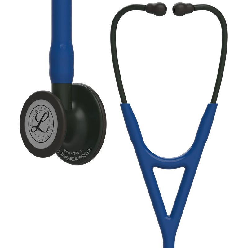 Littmann Cardiology IV Stethoscope— Black Finish Chestpiece—  Navy Blue Tube