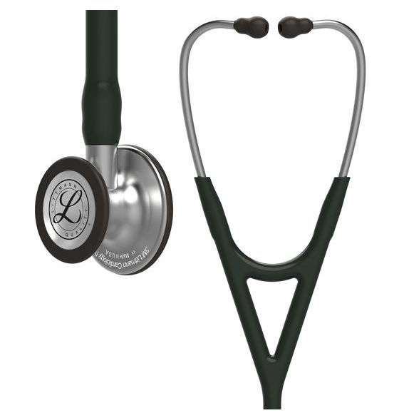 Littmann Cardiology IV Stethoscope— Standard Finish Chestpiece—  Black Tube
