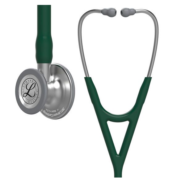 Littmann Cardiology IV Stethoscope — Standard Finish — Hunter Green Tube
