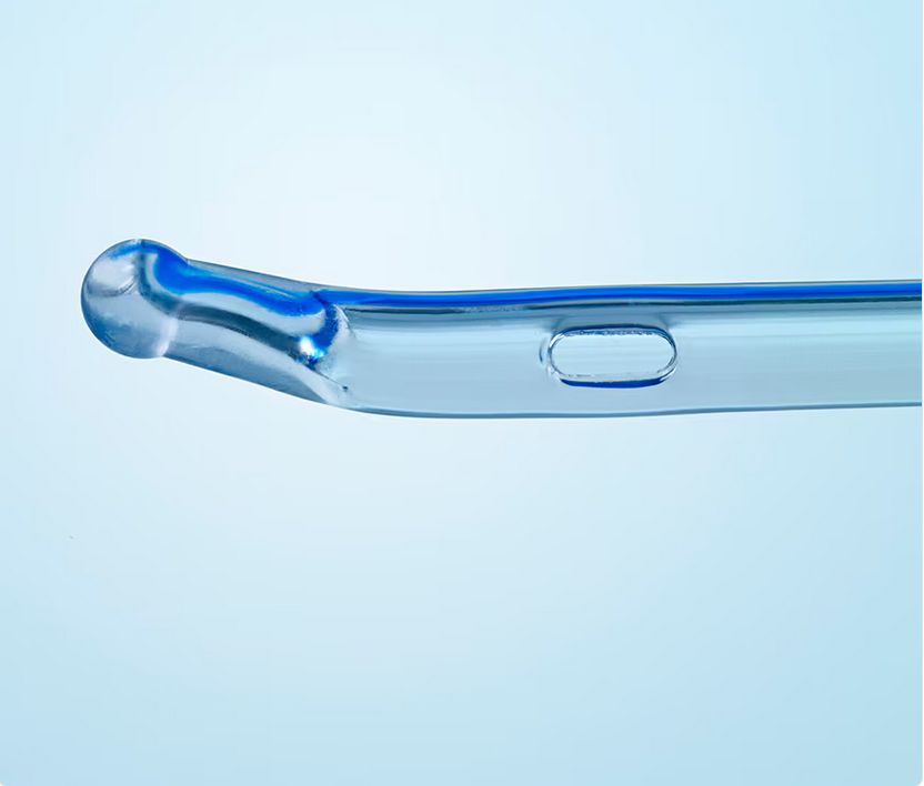 14 Fr Self-Cath Coude Olive Tip Intermittent Catheter w/ Guide Stripe​ - 504740 (814) (Box of 30)
