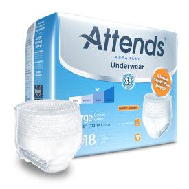 FULL CASE - 25032 - Attends Advanced Underwear - Size Large