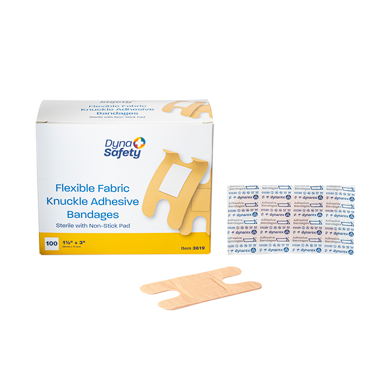 Dyna Safety Knuckle Bandages - 1.5&#39;&#39; x 3&#39; (Box of 100)