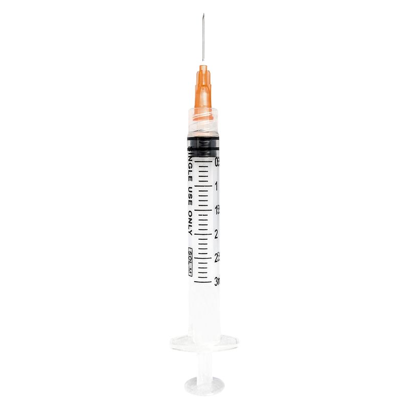 SOL-M Needle &amp; Syringe Leur-Lock 25g x 5/8" (3ml)