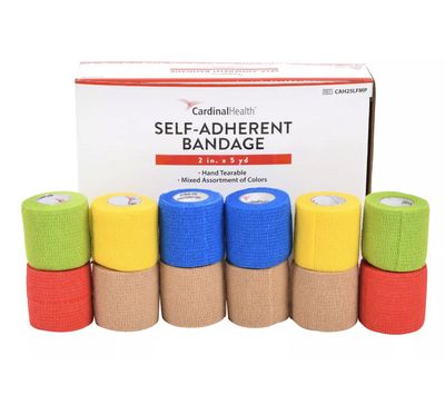 Self-Adherent Cohesive Bandage Latex-Free - 3" (Vet Wrap)