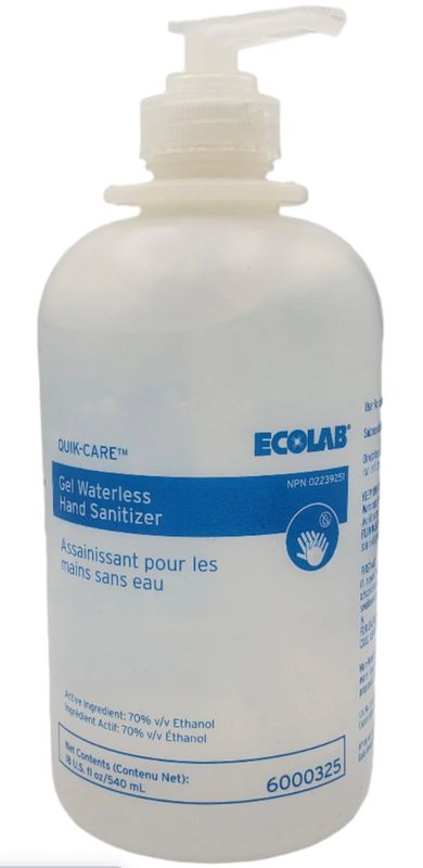 Ecolab Hand Sanitizer - 540ml