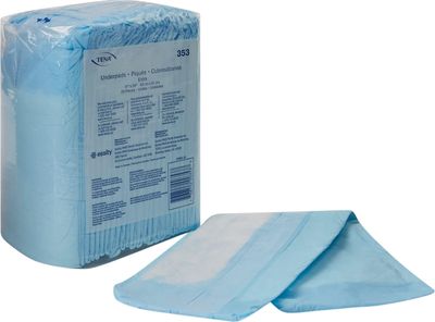 Blue Disposable Bed Pads (TENA Underpads)