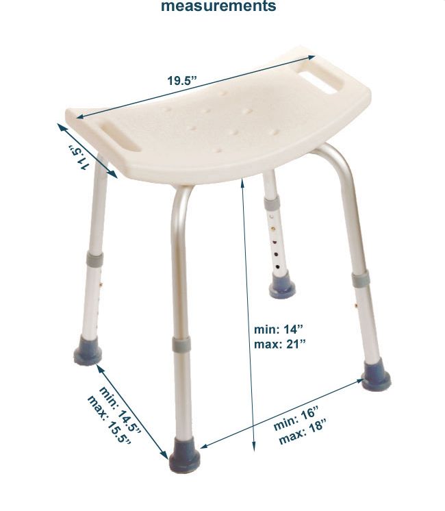 Bath Chair Without Back