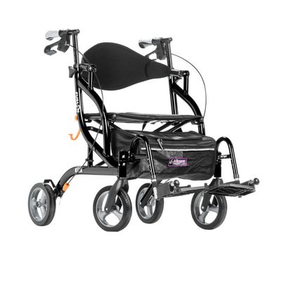 Airgo Fusion Transport Chair / Walker - Black