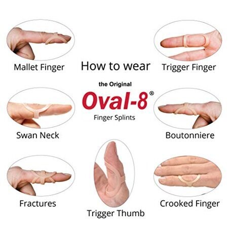 Oval 8 Finger Splint  Various Sizes