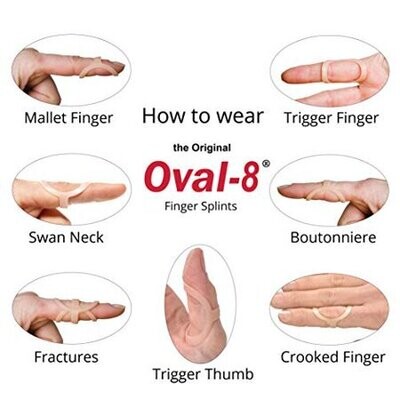 Oval 8 Finger Splint Various Sizes