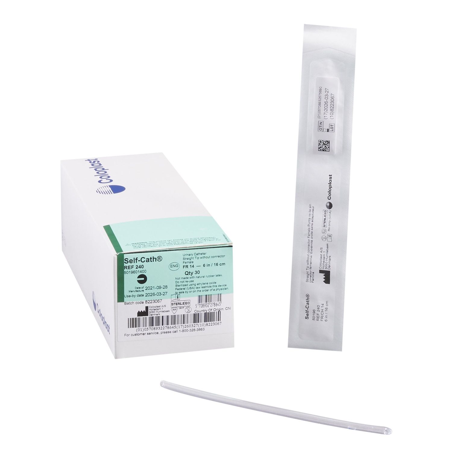 14 FR SelfCath Female Intermittent Catheter (240) - 30/Box 14 FR SelfCath Female Intermittent Catheter (240) - 30/Box