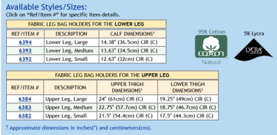 Upper Leg Bag Holder Medium
