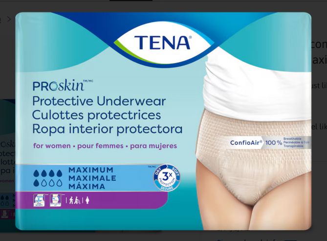 TENA ProSkin Protective Underwear for Women