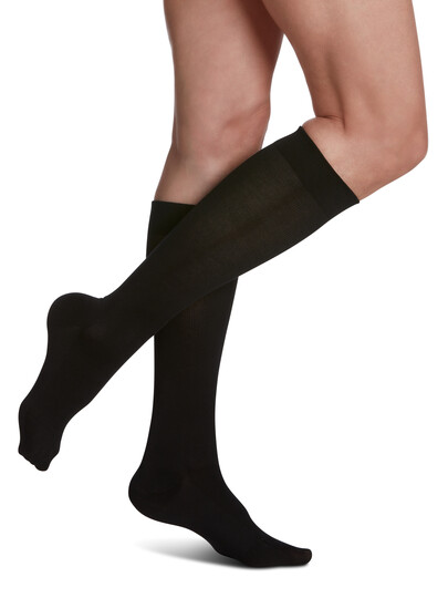 Sigvaris Compression Stockings - Woman - Sea Island Cotton - Calf High - 15-20mmHg