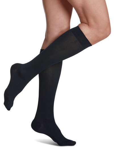 Sigvaris Compression Stockings - Woman - Sea Island Cotton - Calf High - 15-20mmHg