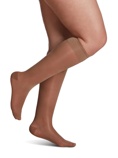 Sigvaris Compression Stockings - Women - Sheer - Calf High- 15-20mmHg