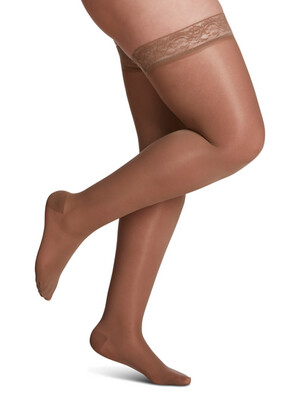 Sigvaris Compression Stockings - Women - Sheer - Thigh High - 15-20mmHg