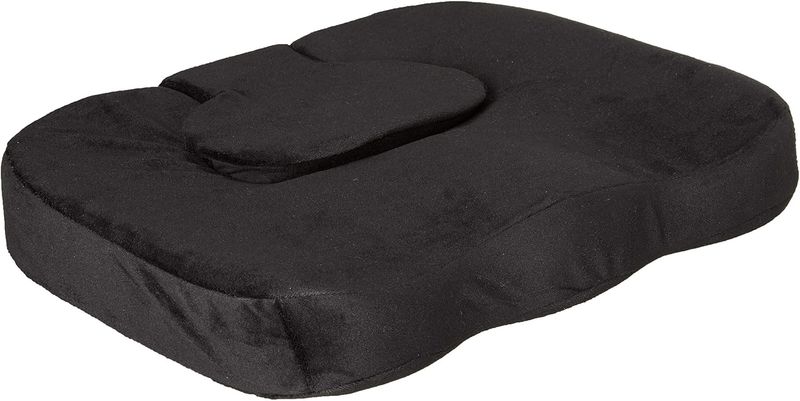 Orthopedic Memory Foam Seat Cushion with Removable Coccyx Pad