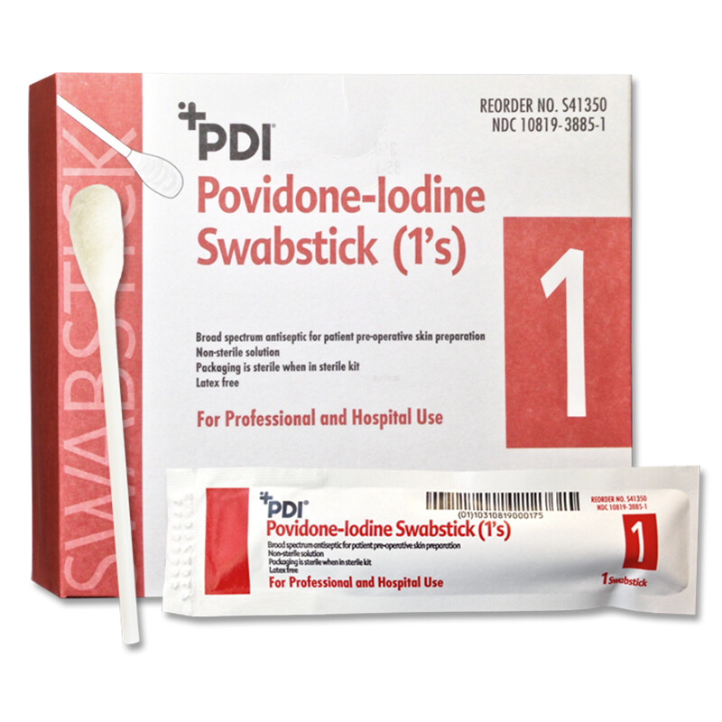 PDI Povidone-Iodine Swabsticks