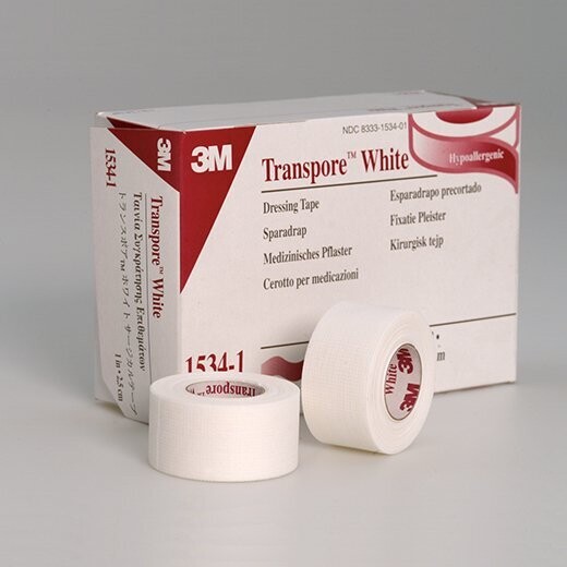 Transpore White Tape - 1" x 10yds