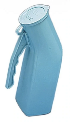 Blue Male Urinal