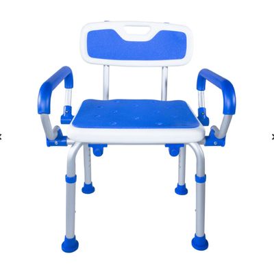 Padded Bath Safety Seat - With Back and Swing Away Arms