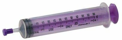 Purple Syringe with ENFit Connection