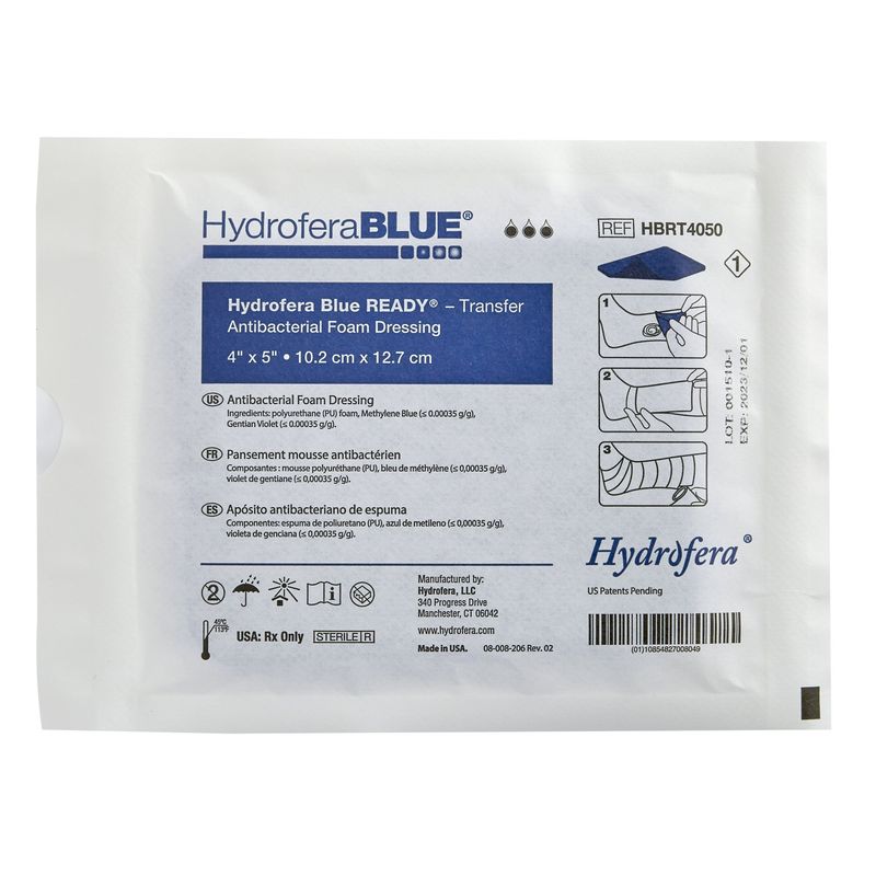 Hydrofera Blue Foam Ready-Transfer Antibacterial Dressing