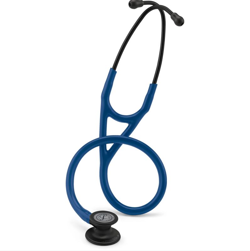 Littmann Cardiology IV Stethoscope— Black Finish Chestpiece—  Navy Blue Tube