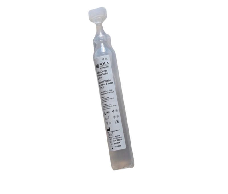 SOLA Single Dose Saline Vial - 15ml (Box of 25)