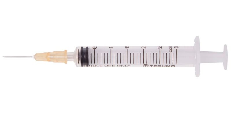 Terumo Needle & Syringe Leur-Lock 25g x 5/8" (3ml)