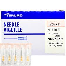 Terumo Needle 25g x 1''