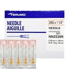 Terumo Needle 25g x 1.5''