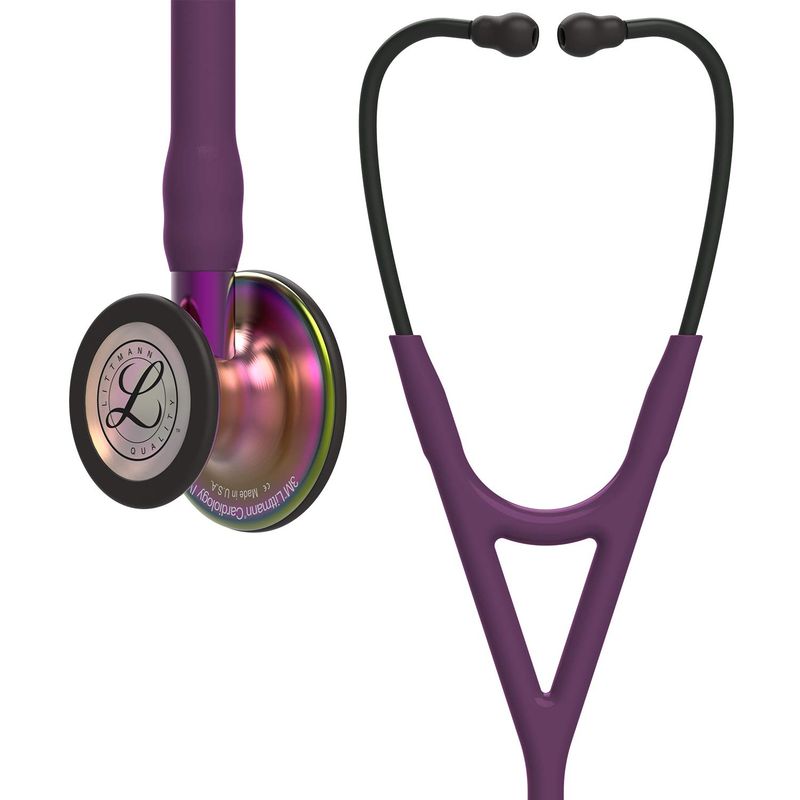 Littmann Cardiology IV Stethoscope — Rainbow Finish — Plum Tube